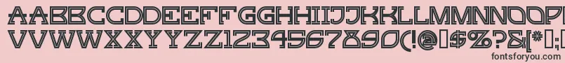 GINGP    Font – Black Fonts on Pink Background