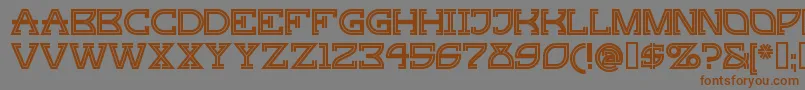 GINGP    Font – Brown Fonts on Gray Background