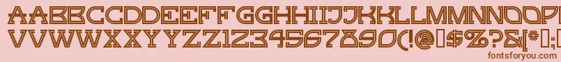 GINGP    Font – Brown Fonts on Pink Background