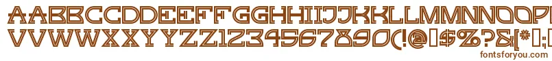GINGP    Font – Brown Fonts on White Background