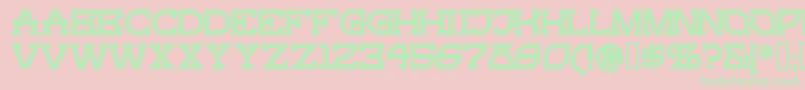 GINGP    Font – Green Fonts on Pink Background