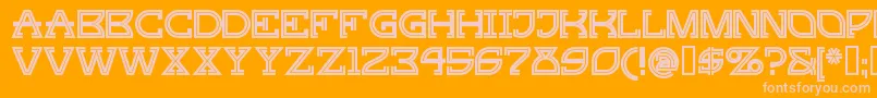 GINGP    Font – Pink Fonts on Orange Background