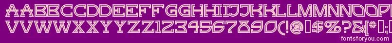 GINGP    Font – Pink Fonts on Purple Background