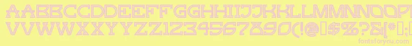 GINGP    Font – Pink Fonts on Yellow Background