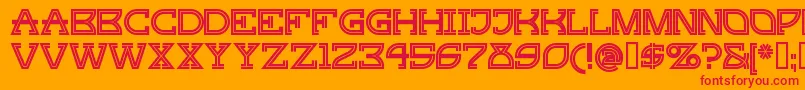 GINGP    Font – Red Fonts on Orange Background