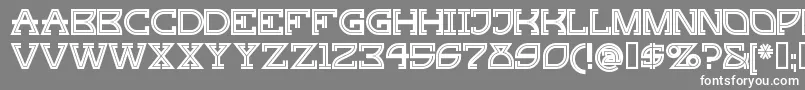 フォントGINGP    – 灰色の背景に白い文字