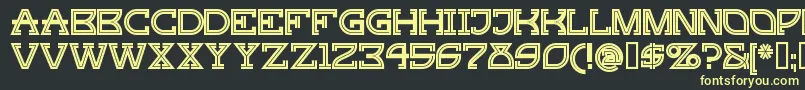GINGP    Font – Yellow Fonts on Black Background