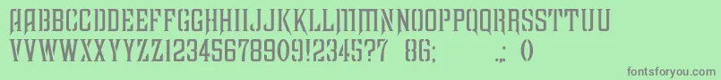 Farquharsonfree Font – Gray Fonts on Green Background