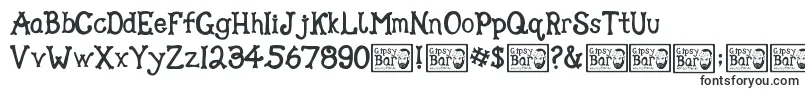 Czcionka Gipsy Bar – czcionki, zaczynające się od G