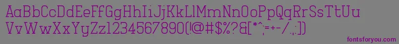 Шрифт Girlesque – фиолетовые шрифты на сером фоне