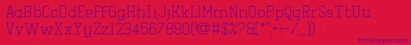 Girlesque Font – Purple Fonts on Red Background