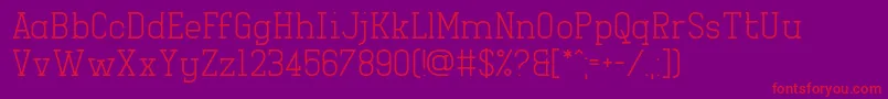 Girlesque Font – Red Fonts on Purple Background