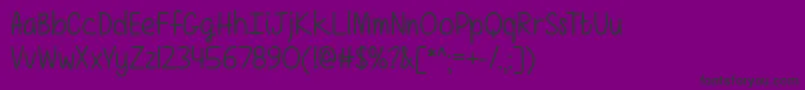 Girls Have Many Secrets   Font – Black Fonts on Purple Background