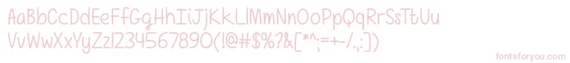 Girls Have Many Secrets   Font – Pink Fonts on White Background
