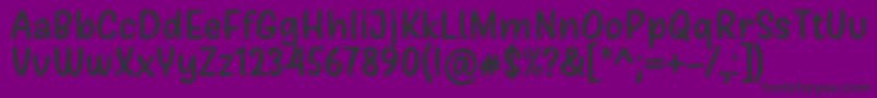 Girls Marks Font by Situjuh 7NTypes-fontti – mustat fontit violetilla taustalla