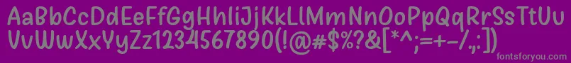Шрифт Girls Marks Font by Situjuh 7NTypes – серые шрифты на фиолетовом фоне