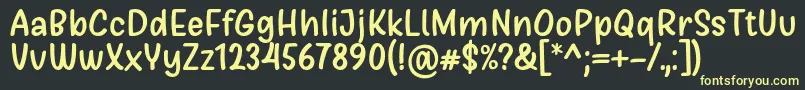 fuente Girls Marks Font by Situjuh 7NTypes – Fuentes Amarillas Sobre Fondo Negro