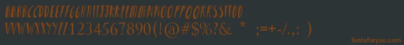 fuente Girly Punk – Fuentes Marrones Sobre Fondo Negro