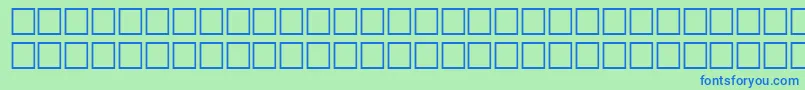 McsAlhadaSINormal. Font – Blue Fonts on Green Background