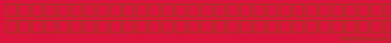 McsAlhadaSINormal.-Schriftart – Braune Schriften auf rotem Hintergrund