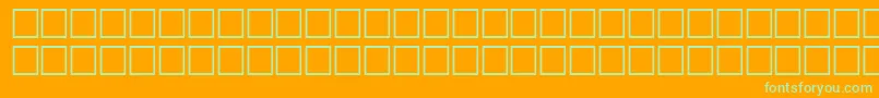 McsAlhadaSINormal. Font – Green Fonts on Orange Background