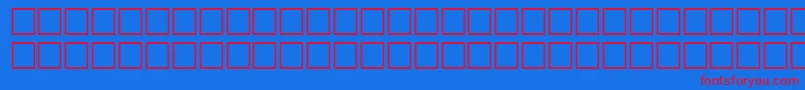 McsAlhadaSINormal. Font – Red Fonts on Blue Background