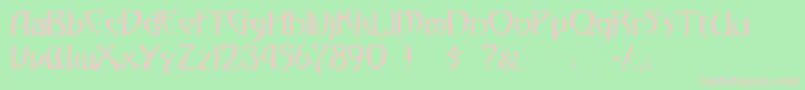 gismonda Font – Pink Fonts on Green Background