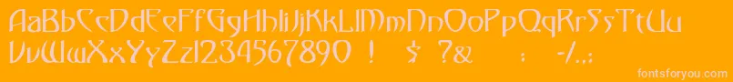 More about gismonda Font gismonda Font – Pink Fonts on Orange Background