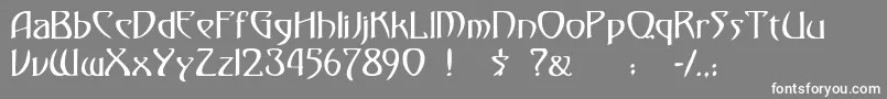 gismonda Font – White Fonts on Gray Background