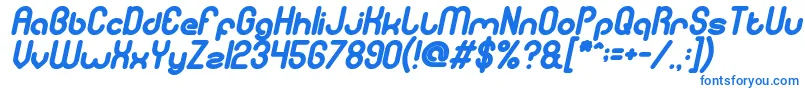 フォントgitchgitch Bold Italic – 青いフォント