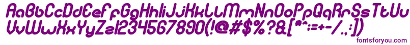 gitchgitch Bold Italic-Schriftart – Violette Schriften