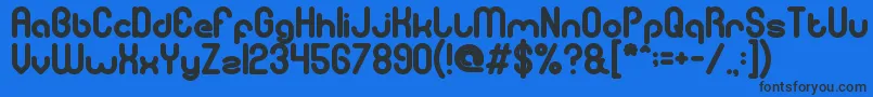 gitchgitch Bold Font – Black Fonts on Blue Background