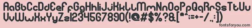 gitchgitch Bold Font – Black Fonts on Pink Background