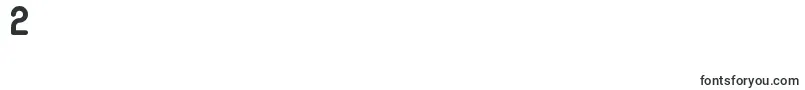 gitchgitch Bold-Schriftart – Schriften für die Ziffer 2