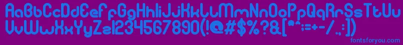 gitchgitch Bold Font – Blue Fonts on Purple Background