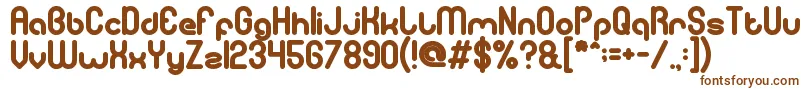 gitchgitch Bold Font – Brown Fonts on White Background