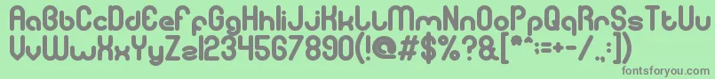 gitchgitch Bold Font – Gray Fonts on Green Background