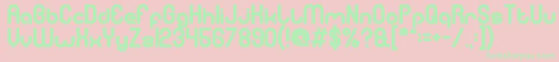 gitchgitch Bold Font – Green Fonts on Pink Background