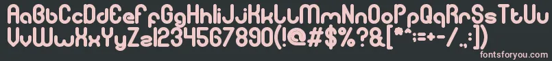 gitchgitch Bold Font – Pink Fonts on Black Background