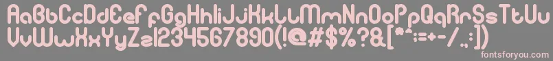 gitchgitch Bold Font – Pink Fonts on Gray Background
