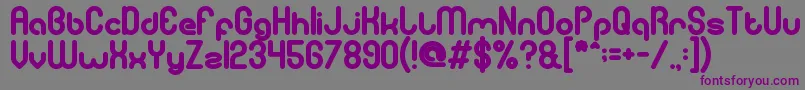 gitchgitch Bold Font – Purple Fonts on Gray Background