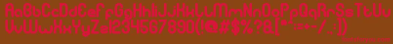 gitchgitch Bold Font – Red Fonts on Brown Background