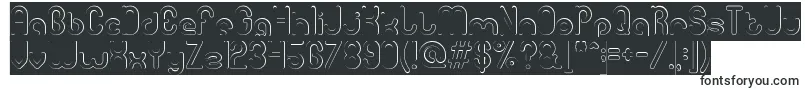gitchgitch Hollow inverse-fontti – läpinäkyvät fontit