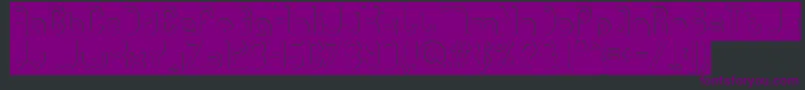gitchgitch Hollow inverse Font – Purple Fonts on Black Background