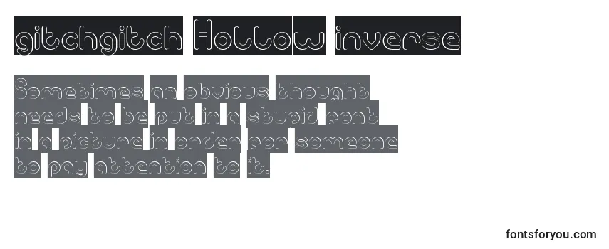 Gitchgitch Hollow inverse-fontti