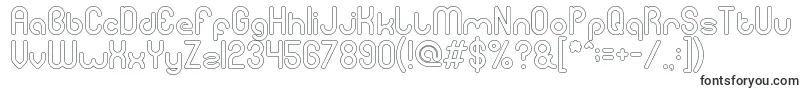 Шрифт gitchgitch Hollow – шрифты для вырезания