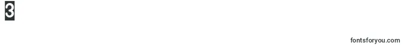 gitchgitch inverse Font – Fonts for Digit 3