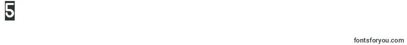 フォントgitchgitch inverse – フォント数字5