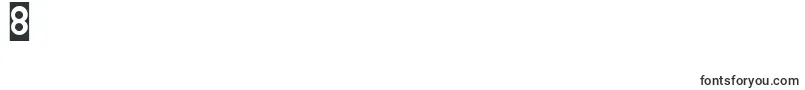 gitchgitch inverse-Schriftart – Schriften für die Ziffer 8