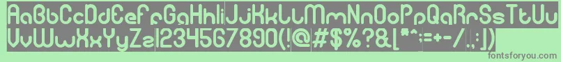 gitchgitch inverse Font – Gray Fonts on Green Background